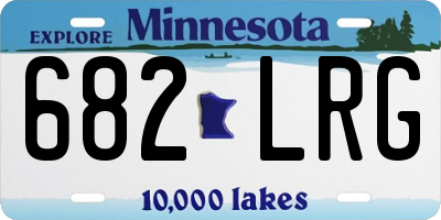 MN license plate 682LRG