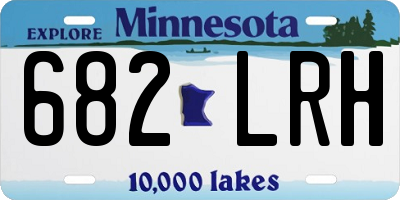 MN license plate 682LRH