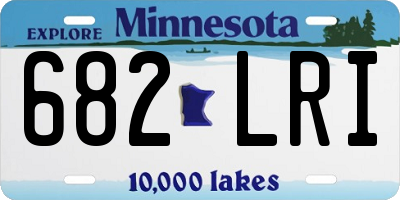 MN license plate 682LRI