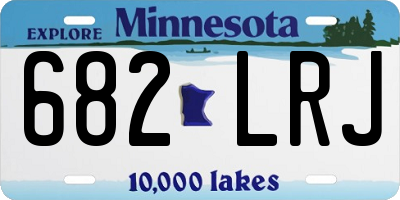 MN license plate 682LRJ