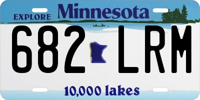 MN license plate 682LRM