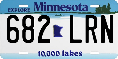 MN license plate 682LRN