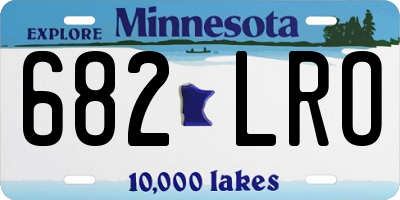MN license plate 682LRO