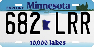 MN license plate 682LRR