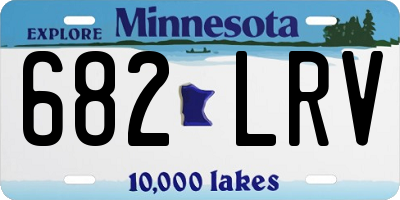 MN license plate 682LRV