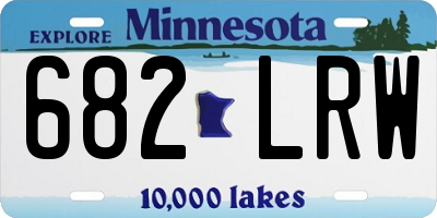 MN license plate 682LRW