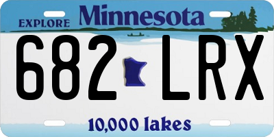 MN license plate 682LRX