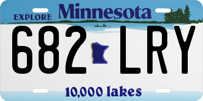 MN license plate 682LRY