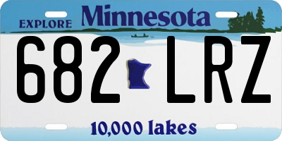 MN license plate 682LRZ