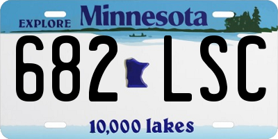 MN license plate 682LSC