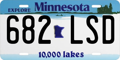 MN license plate 682LSD