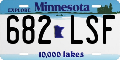MN license plate 682LSF