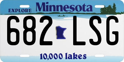MN license plate 682LSG