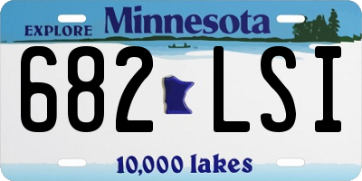 MN license plate 682LSI