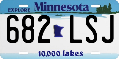 MN license plate 682LSJ
