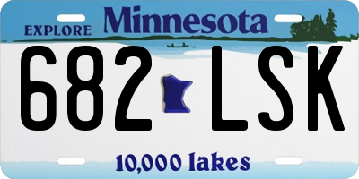 MN license plate 682LSK