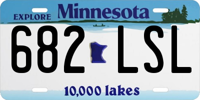 MN license plate 682LSL