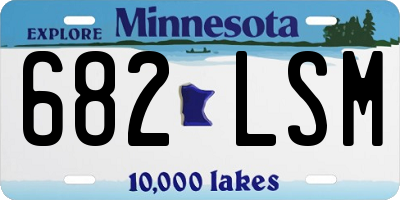 MN license plate 682LSM