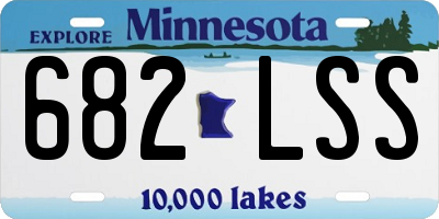 MN license plate 682LSS
