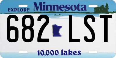 MN license plate 682LST