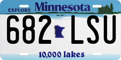 MN license plate 682LSU