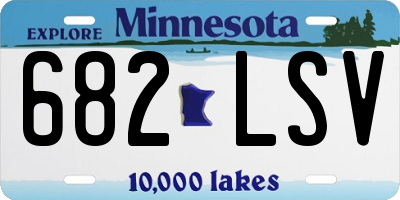 MN license plate 682LSV