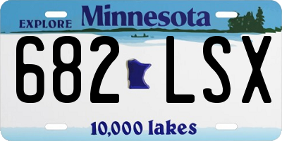 MN license plate 682LSX