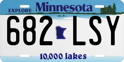 MN license plate 682LSY