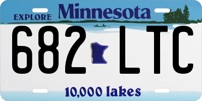 MN license plate 682LTC
