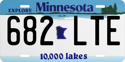 MN license plate 682LTE