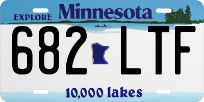 MN license plate 682LTF