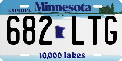 MN license plate 682LTG