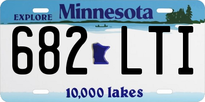 MN license plate 682LTI
