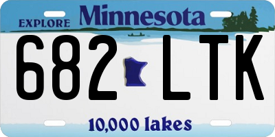 MN license plate 682LTK