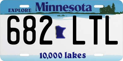 MN license plate 682LTL