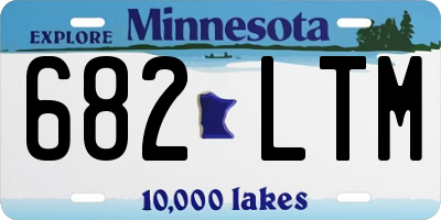 MN license plate 682LTM