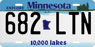 MN license plate 682LTN