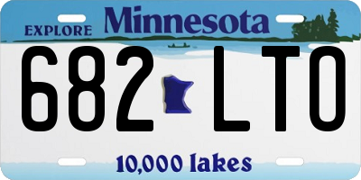 MN license plate 682LTO