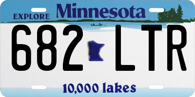 MN license plate 682LTR