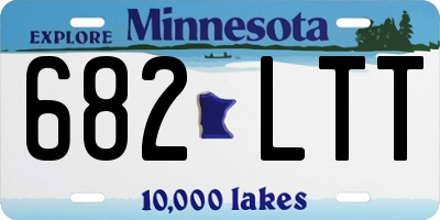 MN license plate 682LTT