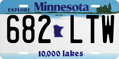 MN license plate 682LTW