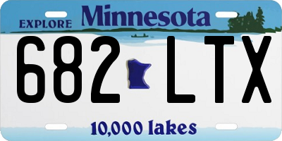 MN license plate 682LTX