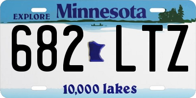 MN license plate 682LTZ