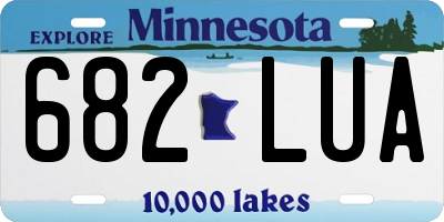 MN license plate 682LUA
