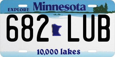 MN license plate 682LUB