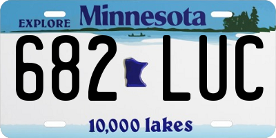 MN license plate 682LUC