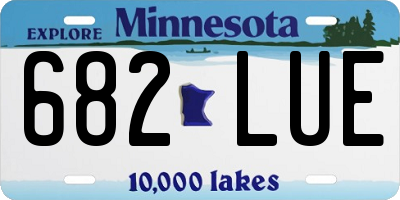 MN license plate 682LUE