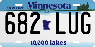 MN license plate 682LUG