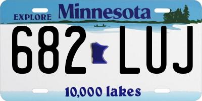 MN license plate 682LUJ