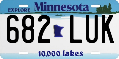 MN license plate 682LUK